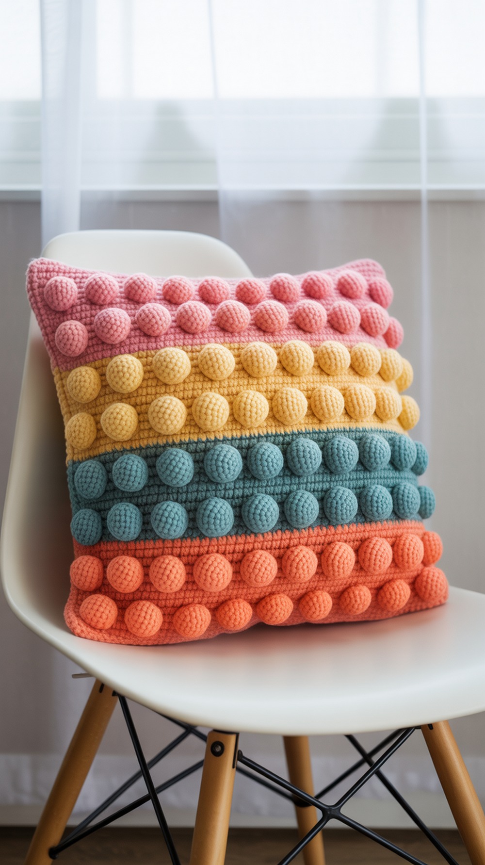 Bobble Stitch Pillow