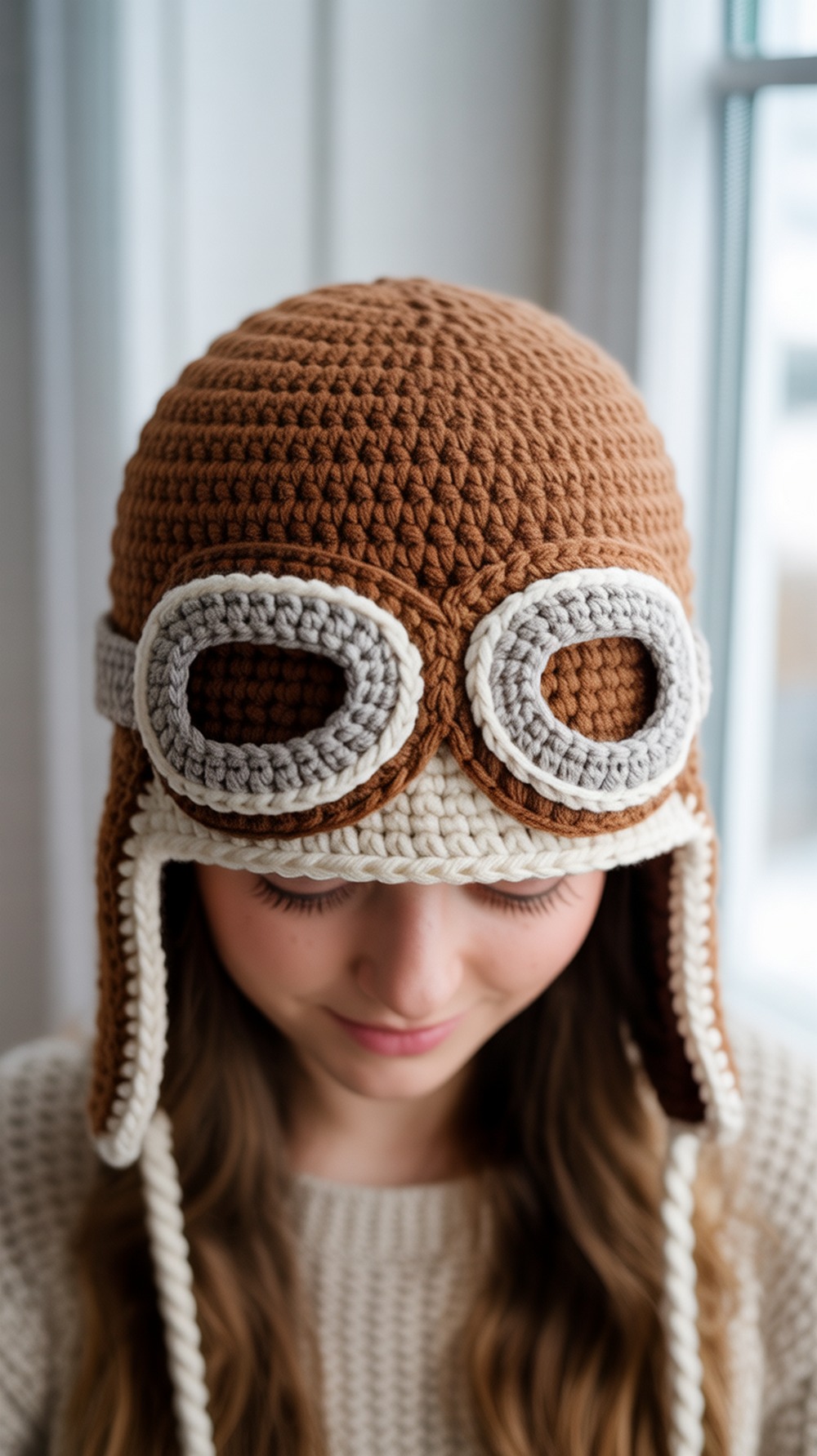 Classic Brown + Cream Goggles Aviator