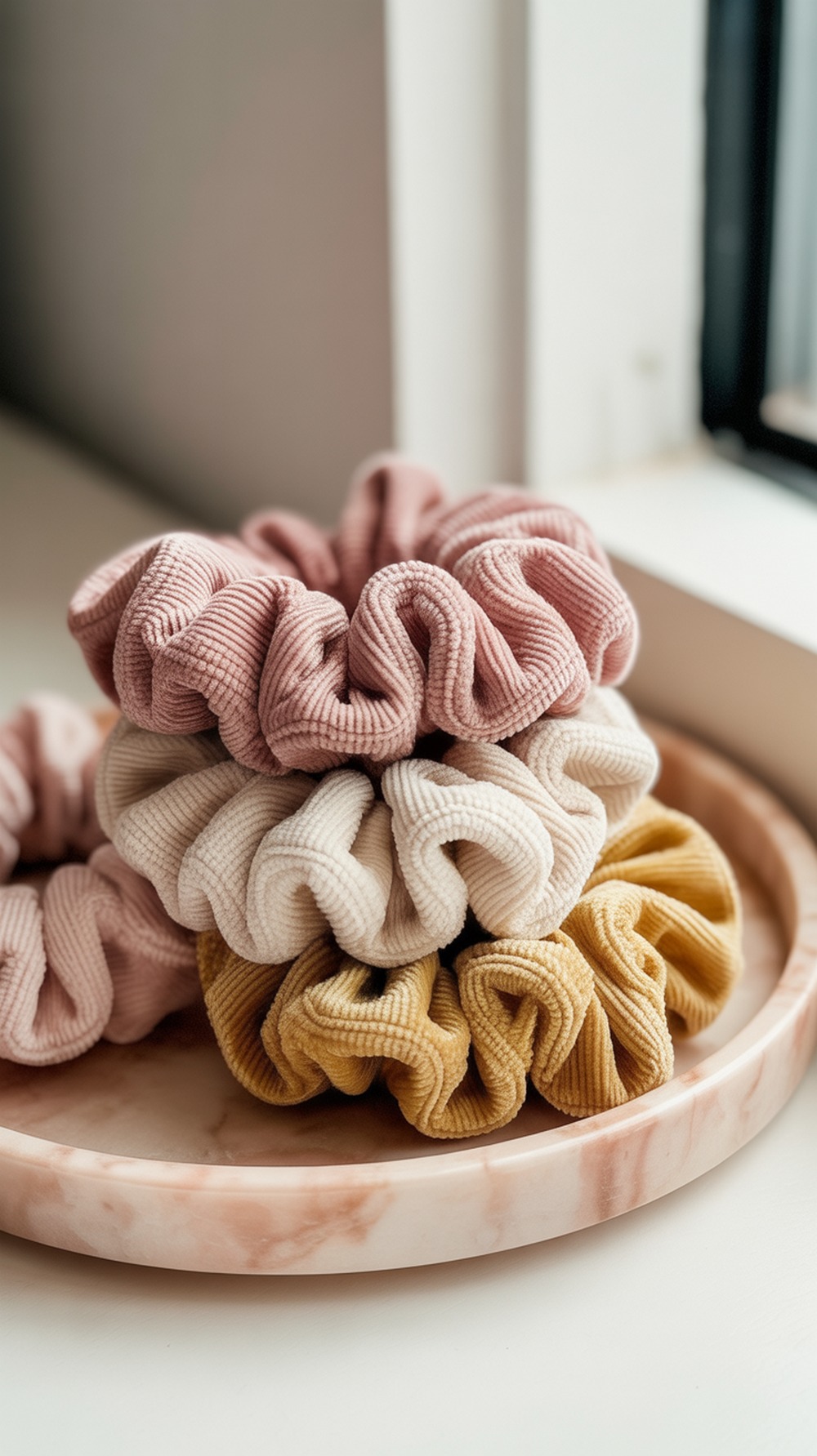 8 Crochet Velvet Scrunchie Trio Ideas - Yarn Nest Studio display picture 2