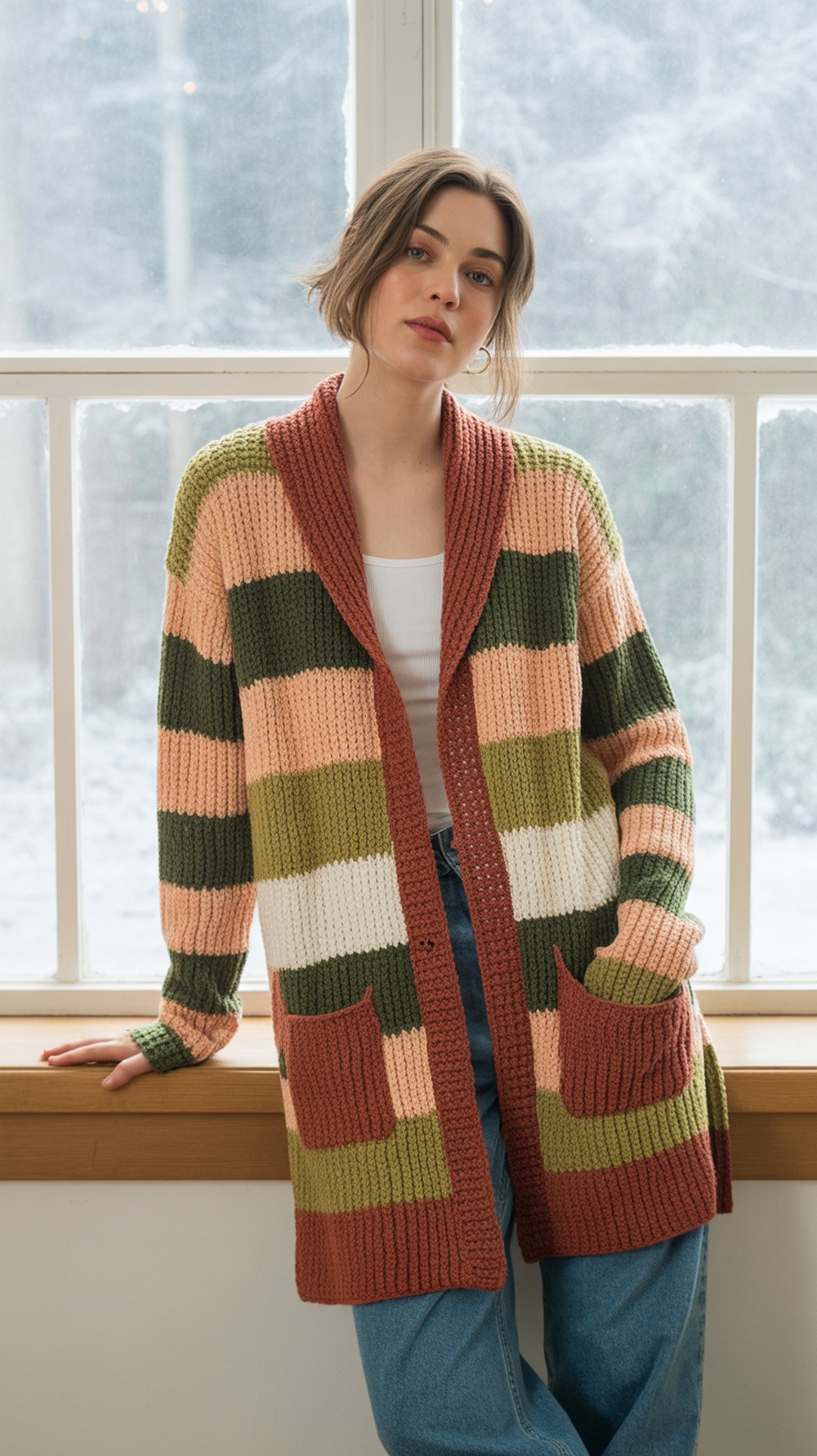 Colorstripe Cardi