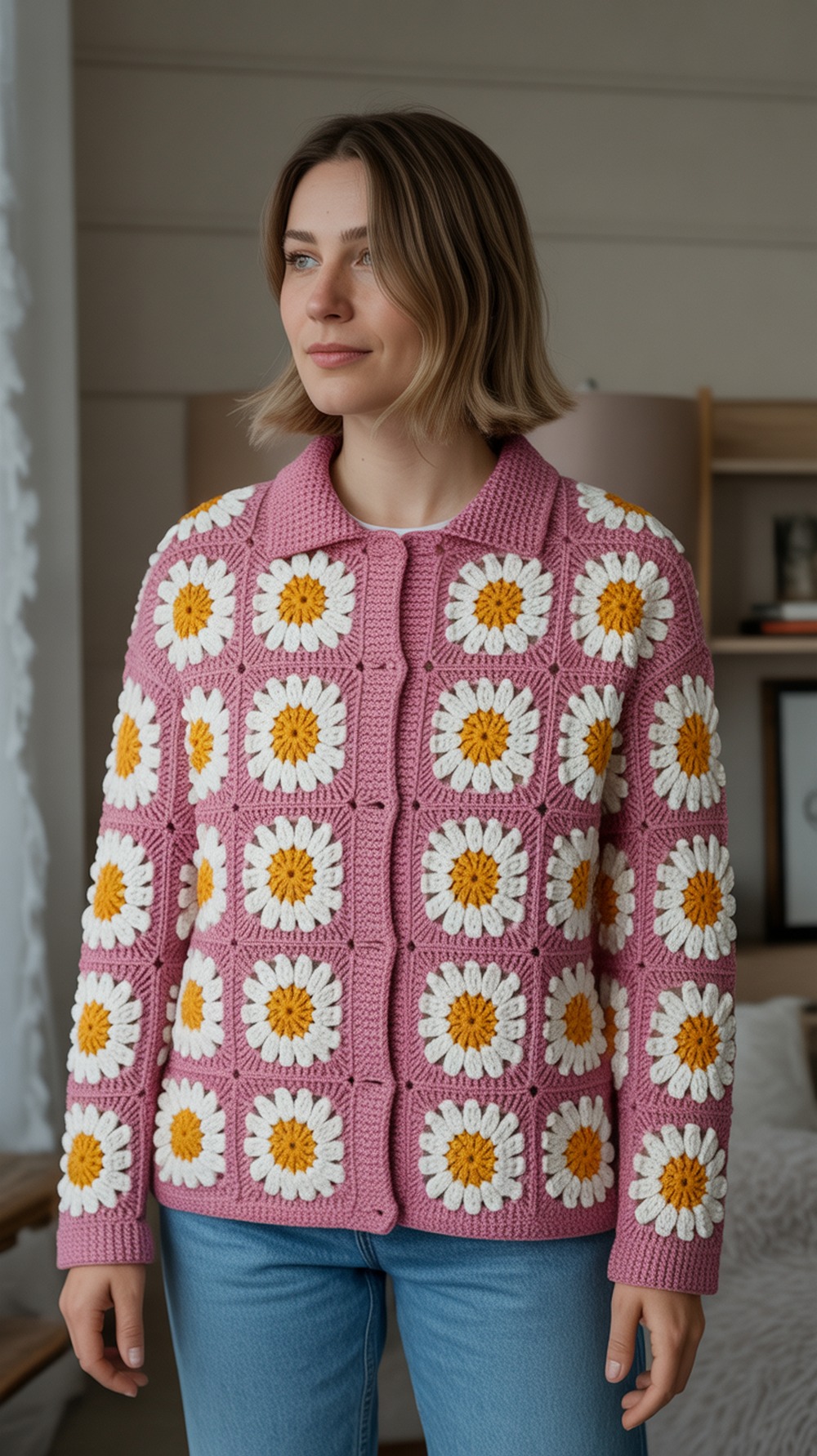 Cozy Days Daisy Cardigan