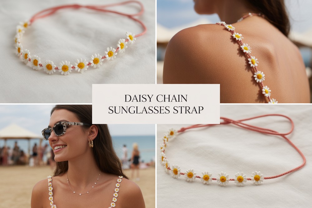 Crochet Daisy Chain Sunglasses Strap Ideas