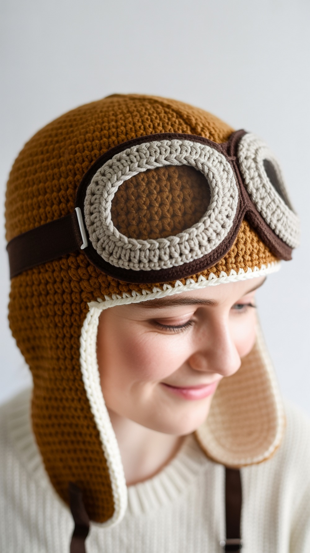 DIY Aviator with Sewn On Goggles