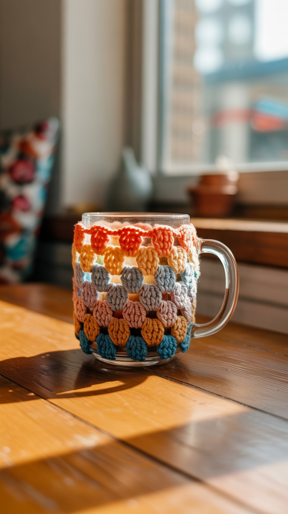 Granny Cluster Scallop Mug Cosy
