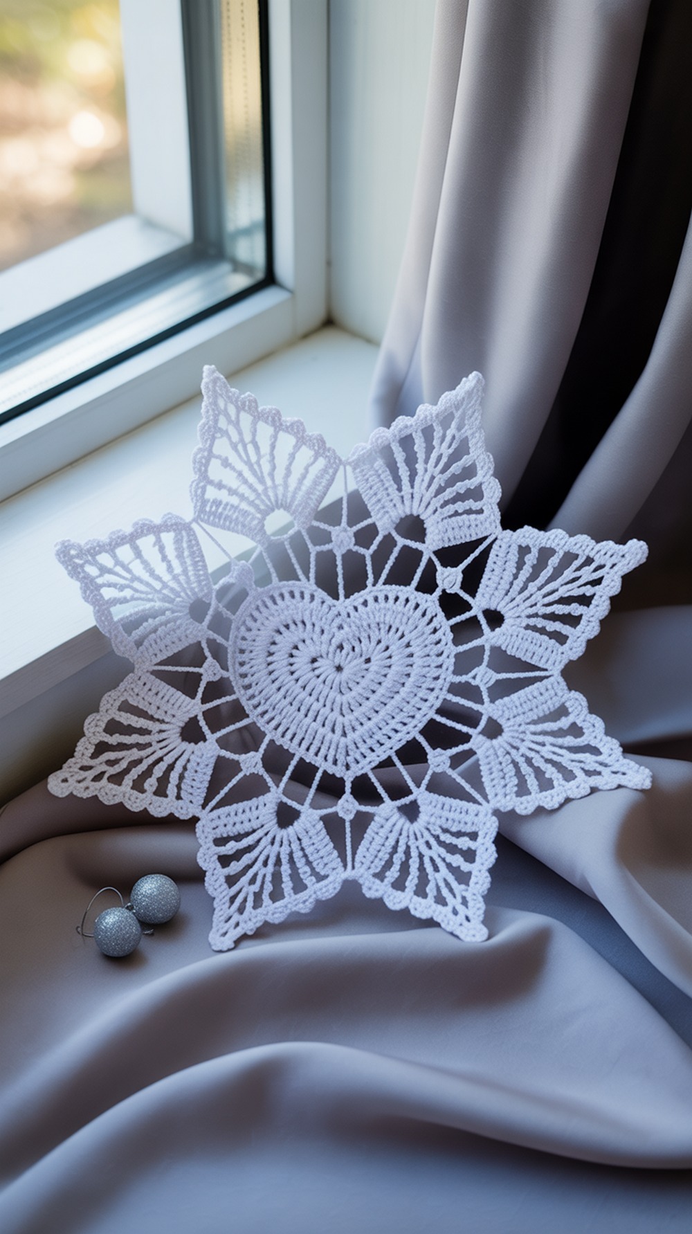 Heart Center Snowflake