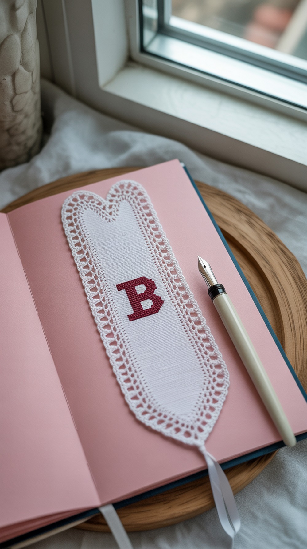 Heart Framed Initial Bookmark