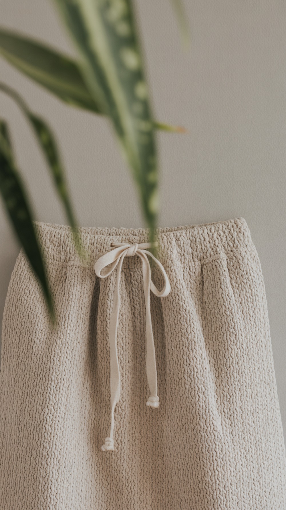 Herringbone Drawstring Bag