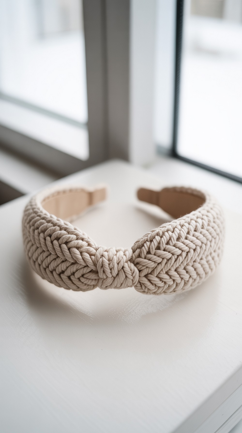 Herringbone “Gathered Bow” Headband
