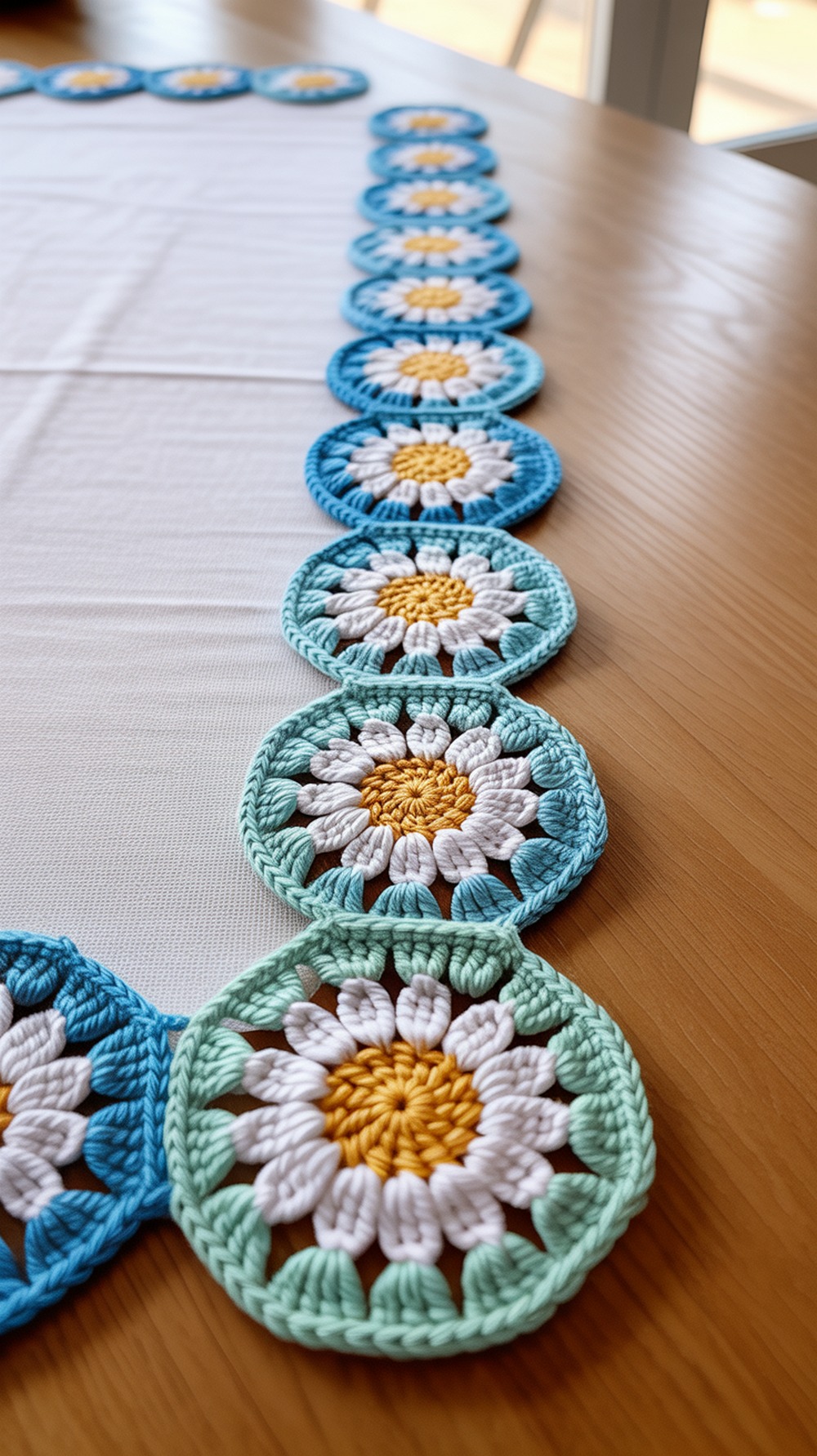 How to Crochet a Half Daisy Hexagon