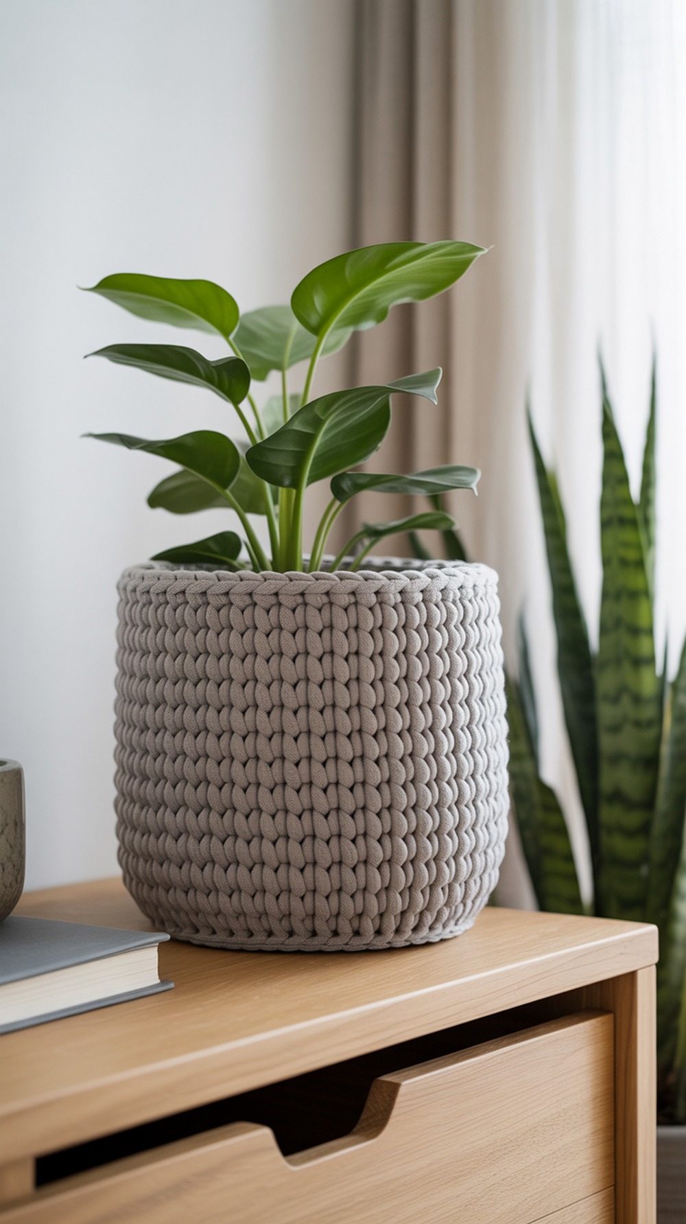 Linked Double “Alex” Basket Planter Cover