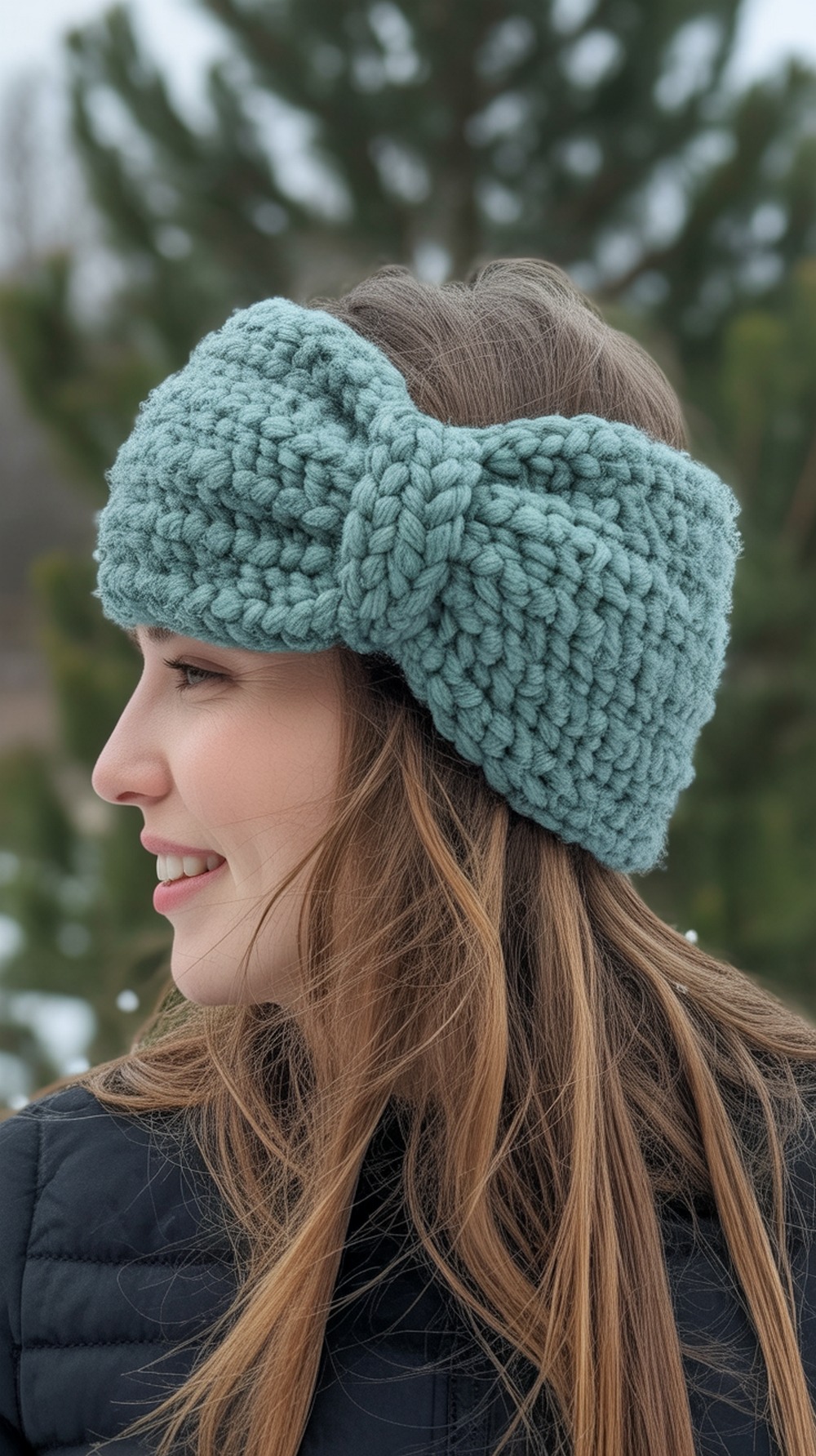 Linley “Bow Look” Bulky Ear Warmer