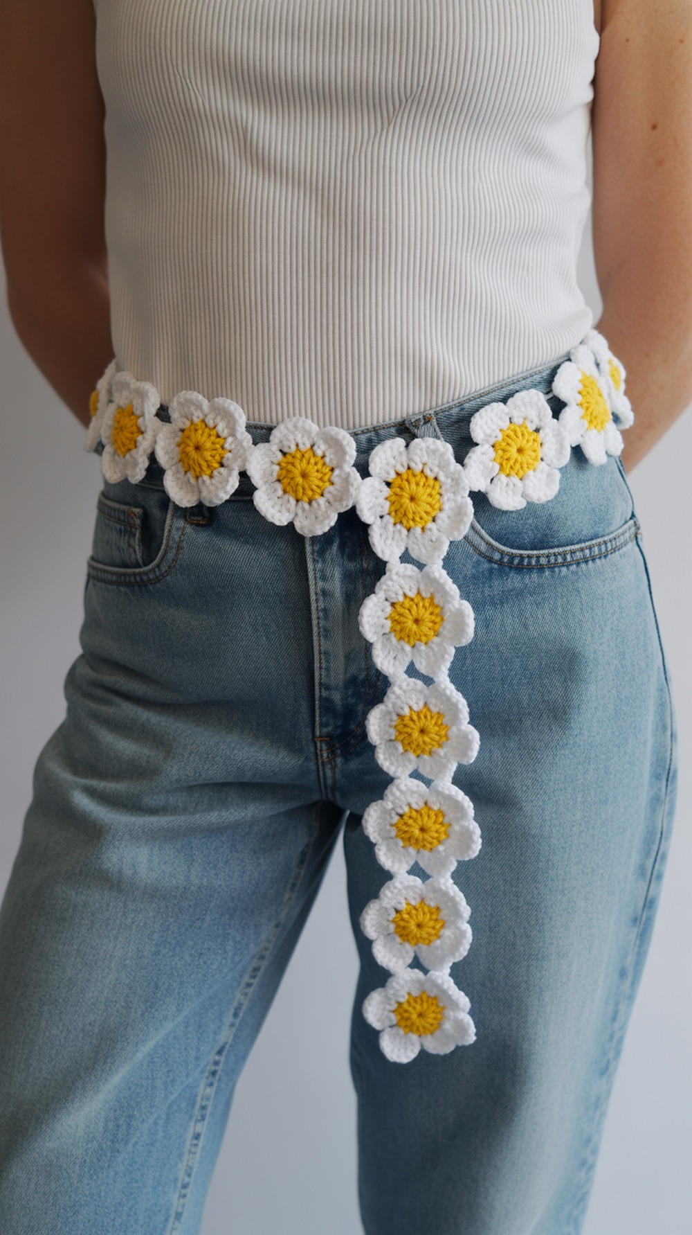 Lion Brand “Posy” Belt (Flower Belt Base)
