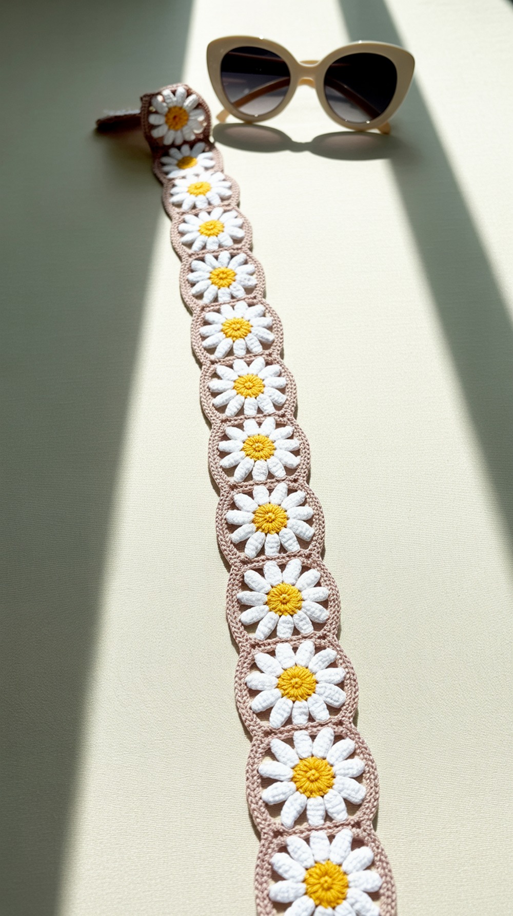 Petite Appliqué Daisy Strap