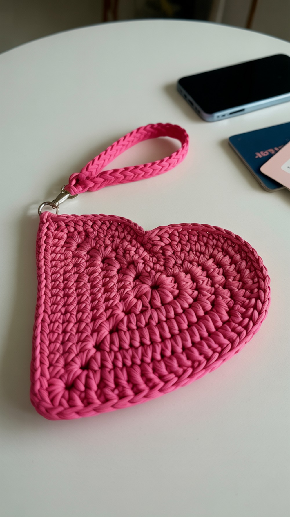 Pop Color Heart Wristlet