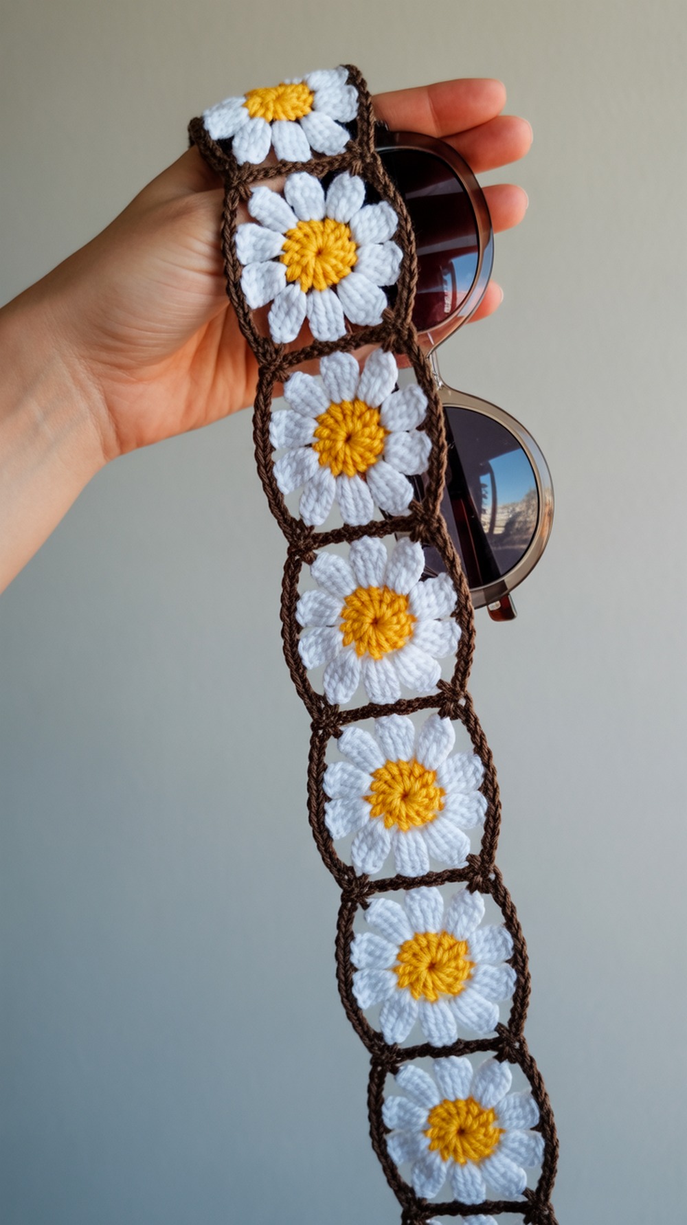 Puff Stitch Daisy Strap