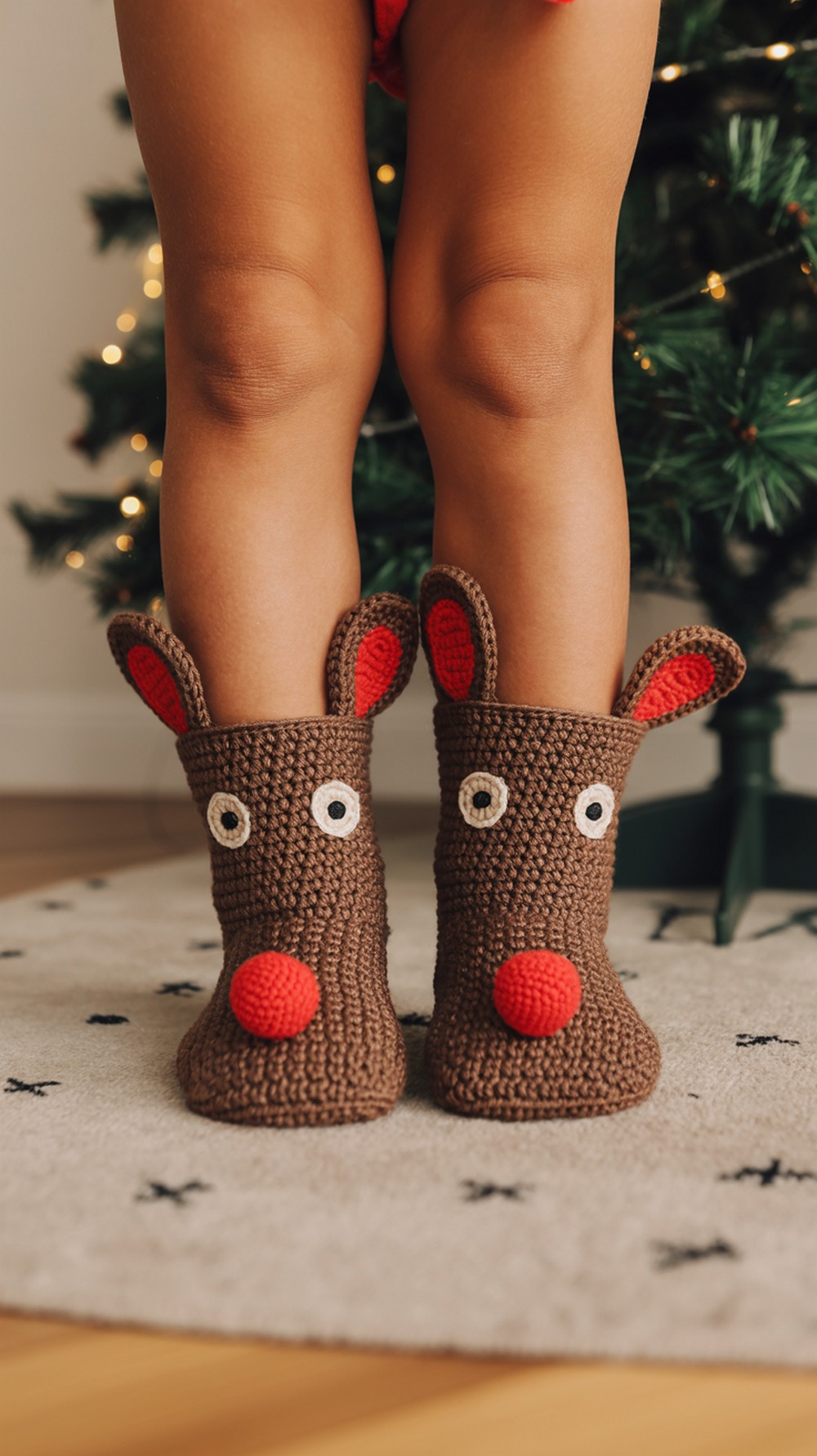Rudolph Slipper Socks