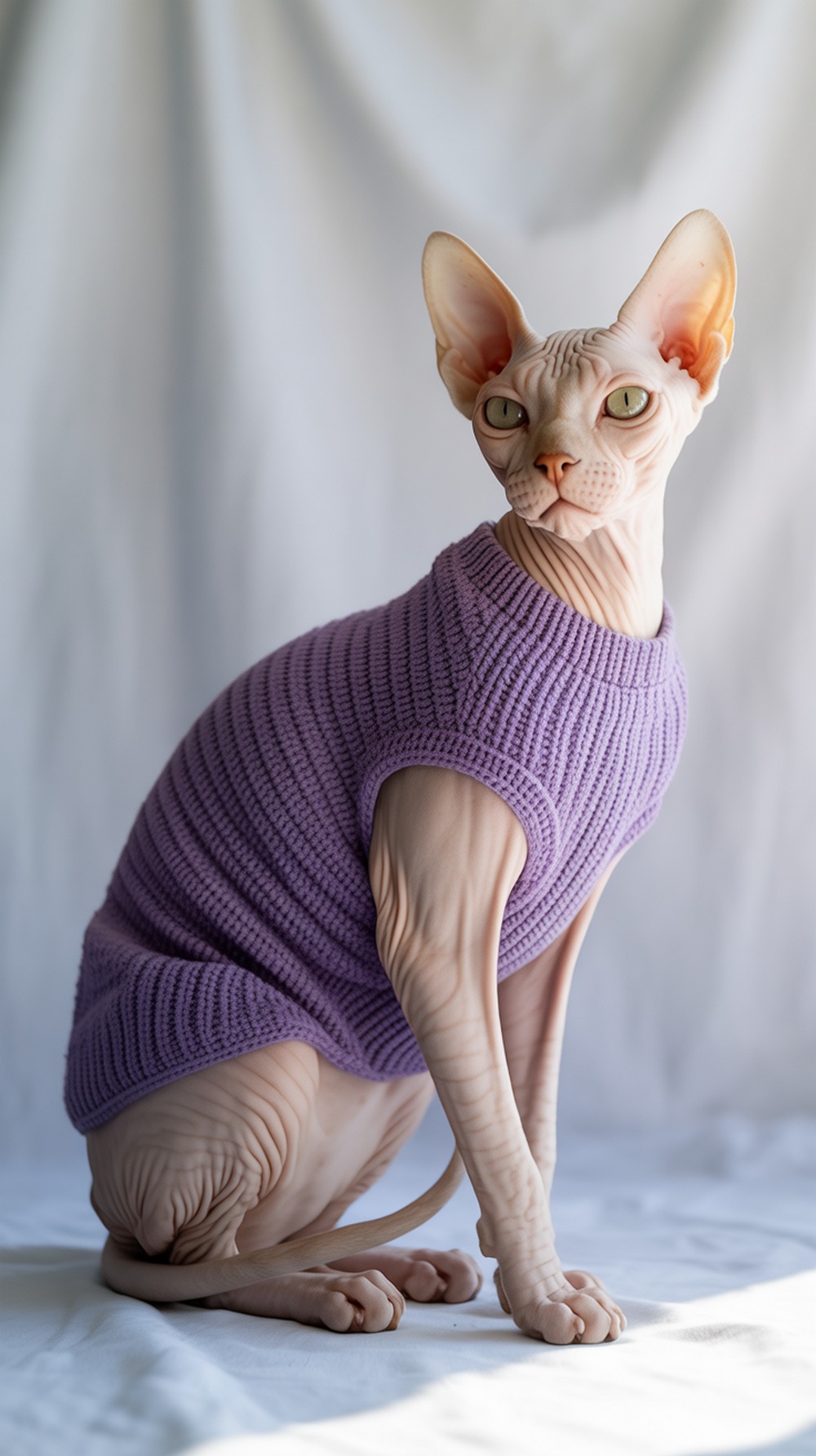 Sphynx Friendly Cat Sweater