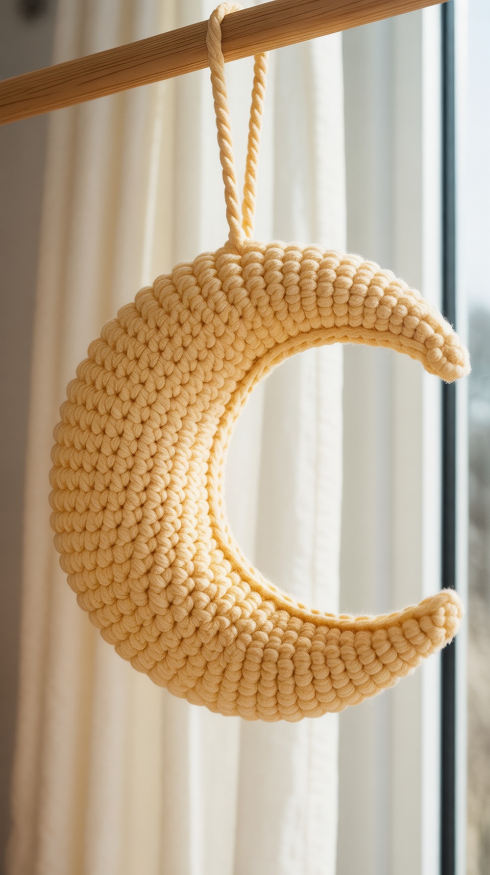 Squishy Blanket Yarn Crescent Moon