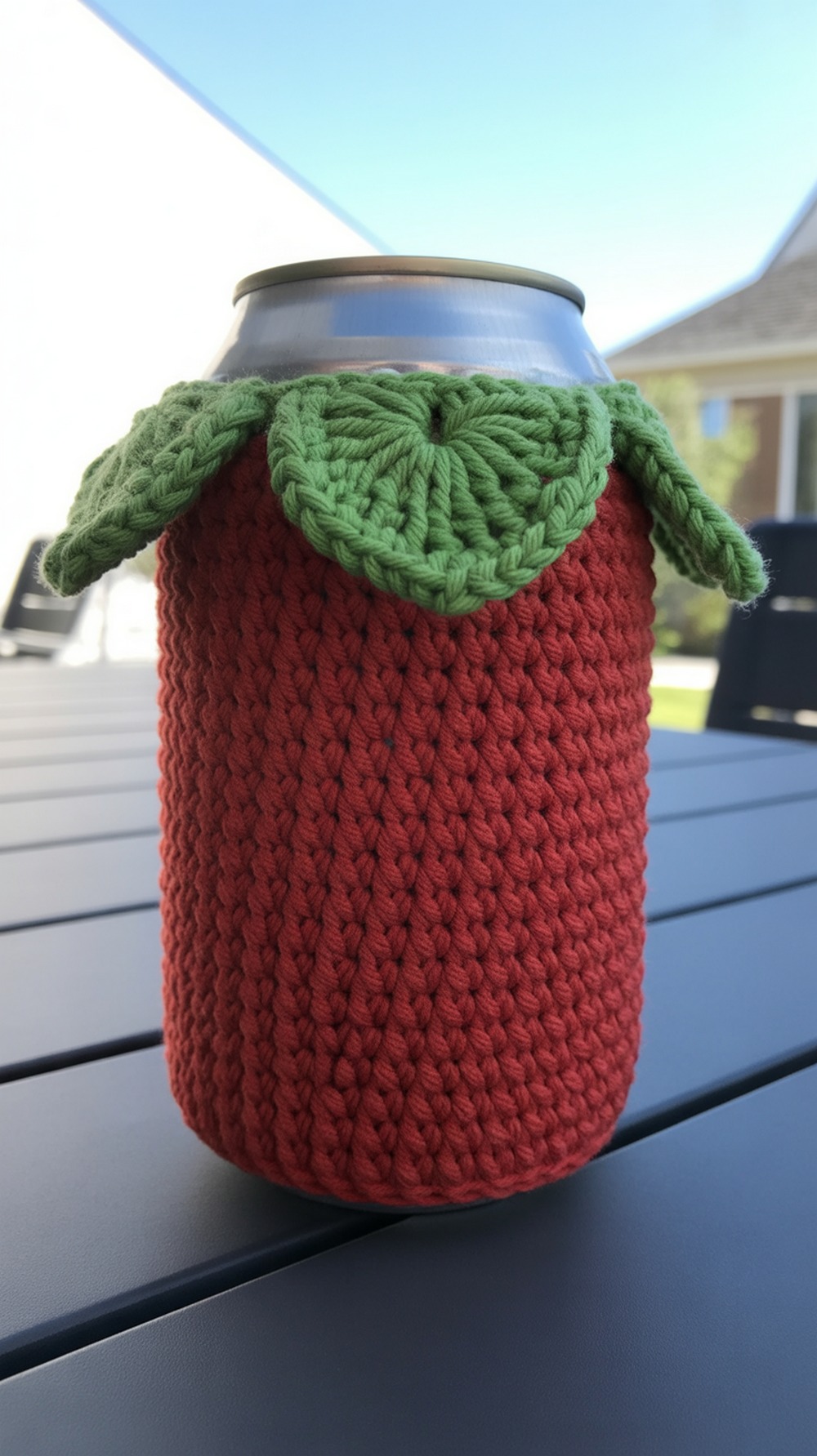 Strawberry Can Coozie Cozy