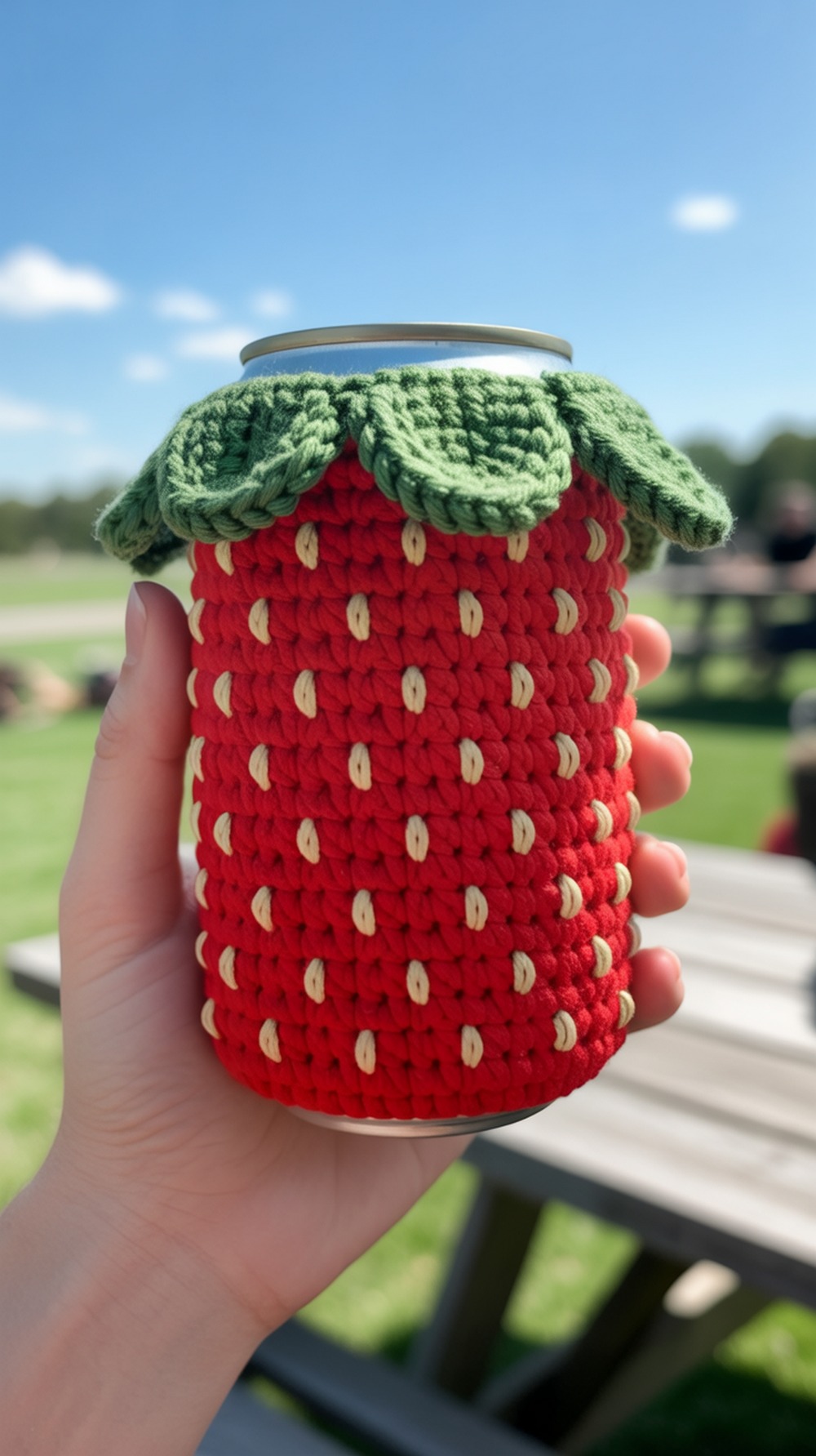 Strawberry Coozie for Cans