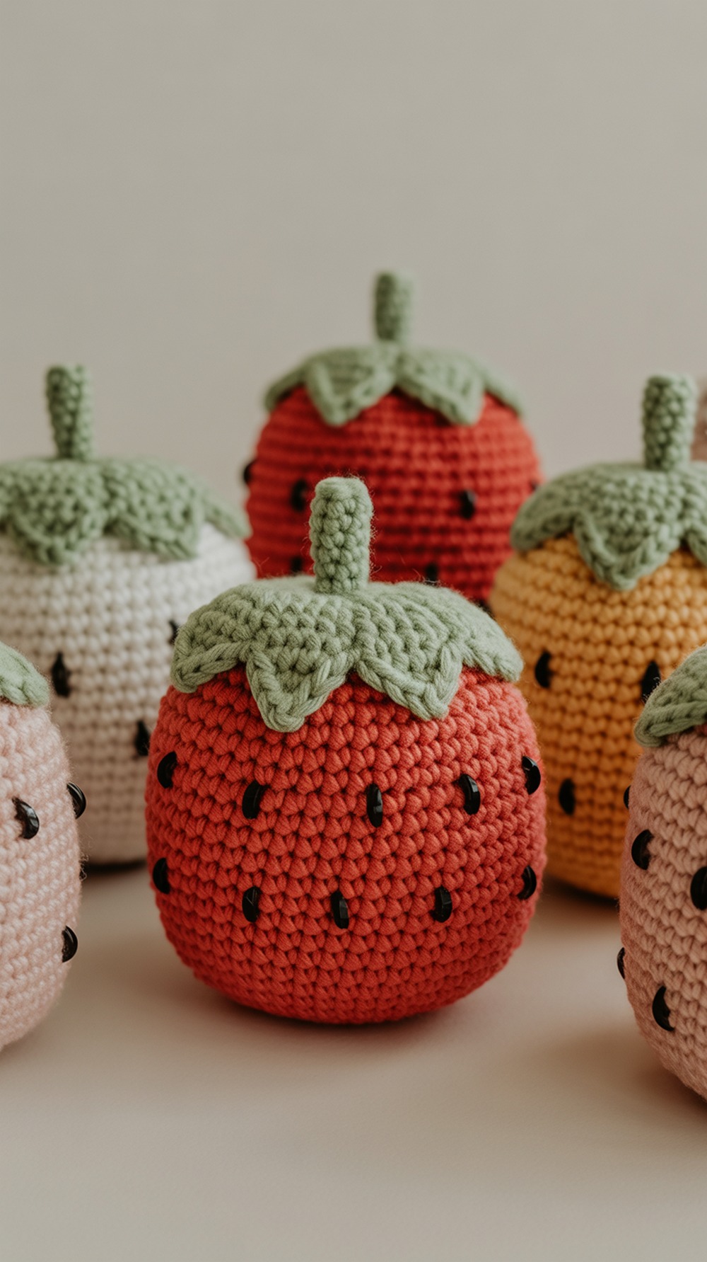 Summer Fruit Cup Cozies Strawberry Version