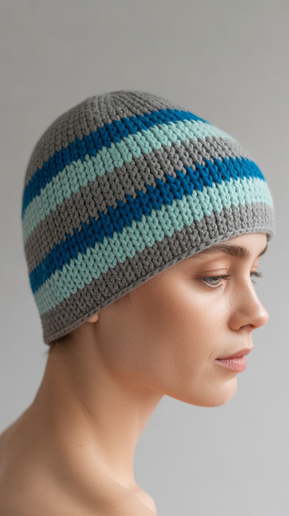 Sweet Striped Crochet Hat