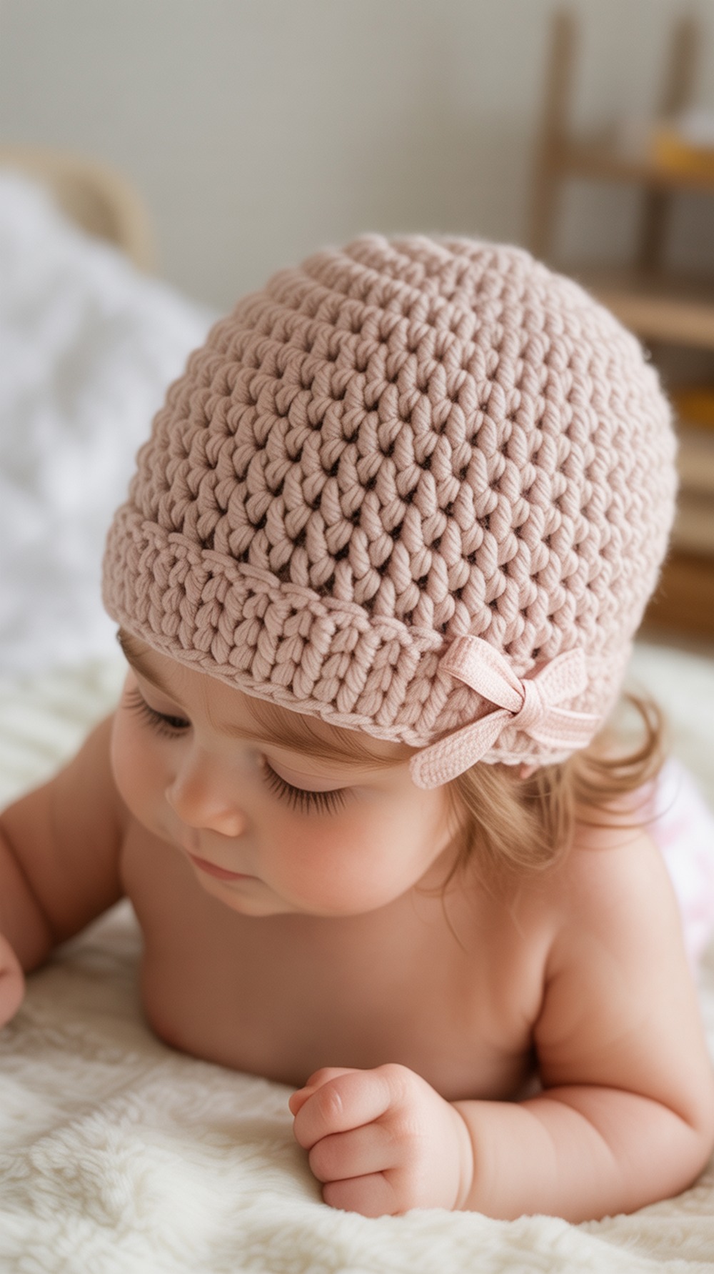 Tulip Stitch Hat — Newborn