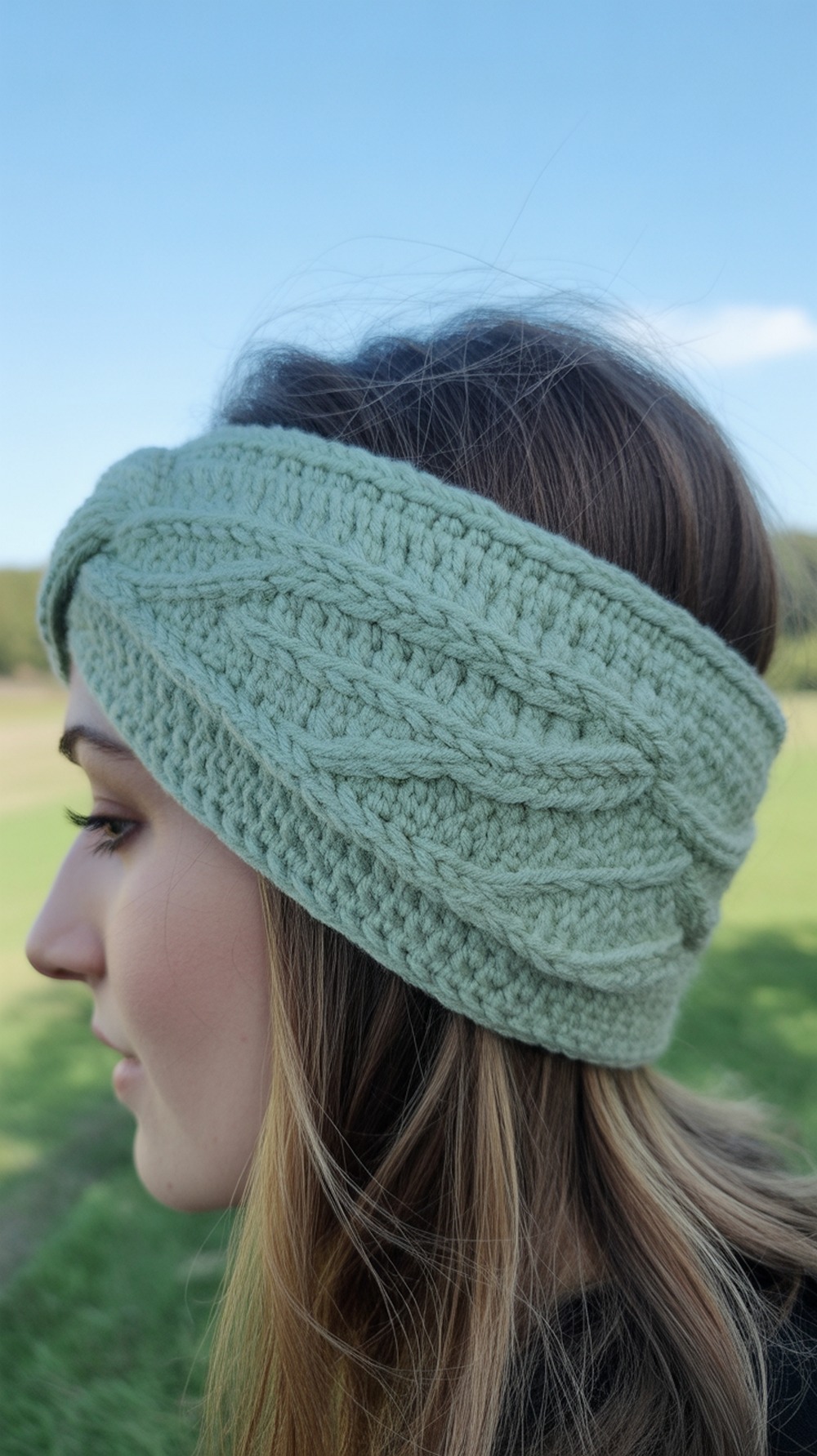 Twisted Crochet Headband with Deidra Faux Cables
