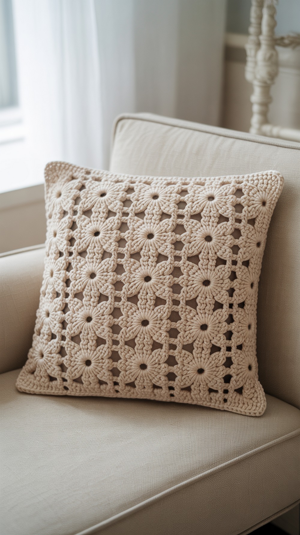 Victorian Lattice Square to Pillow