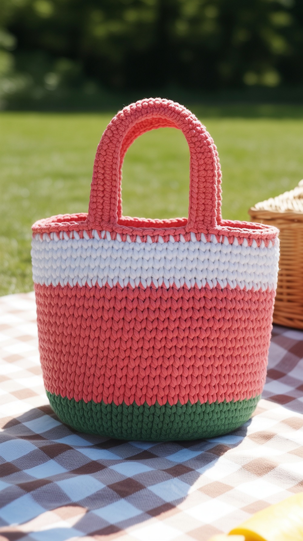 Watermelon Slice Mini Tote