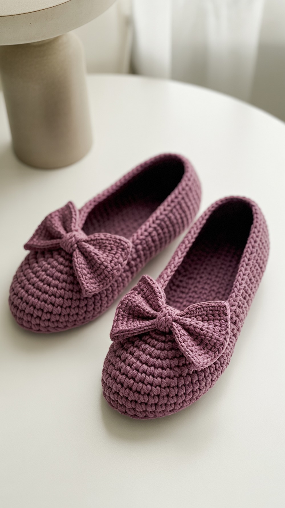Willow Yarns “Bow tiful Slippers”