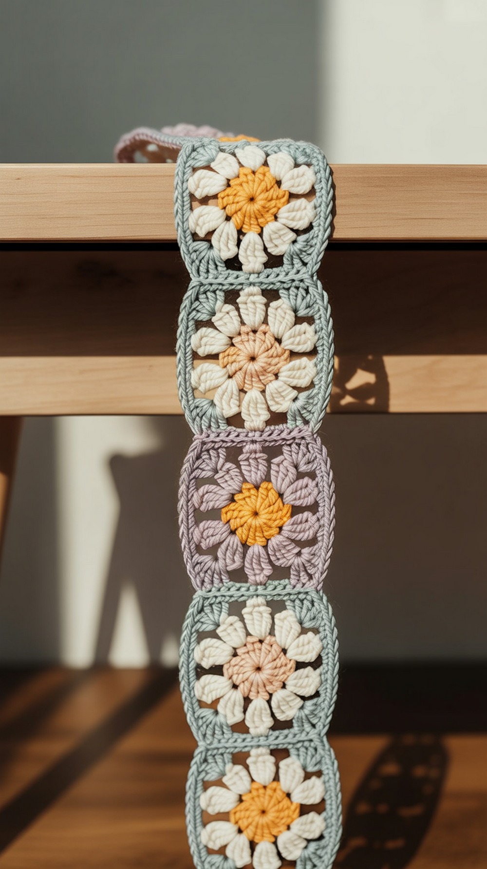 Winding Road Crochet Flower Granny (Linked Belt)