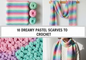 10 Crochet Pastel Scarf Ideas