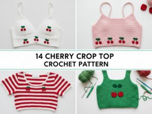 14 Cherry Crop Top Crochet Pattern
