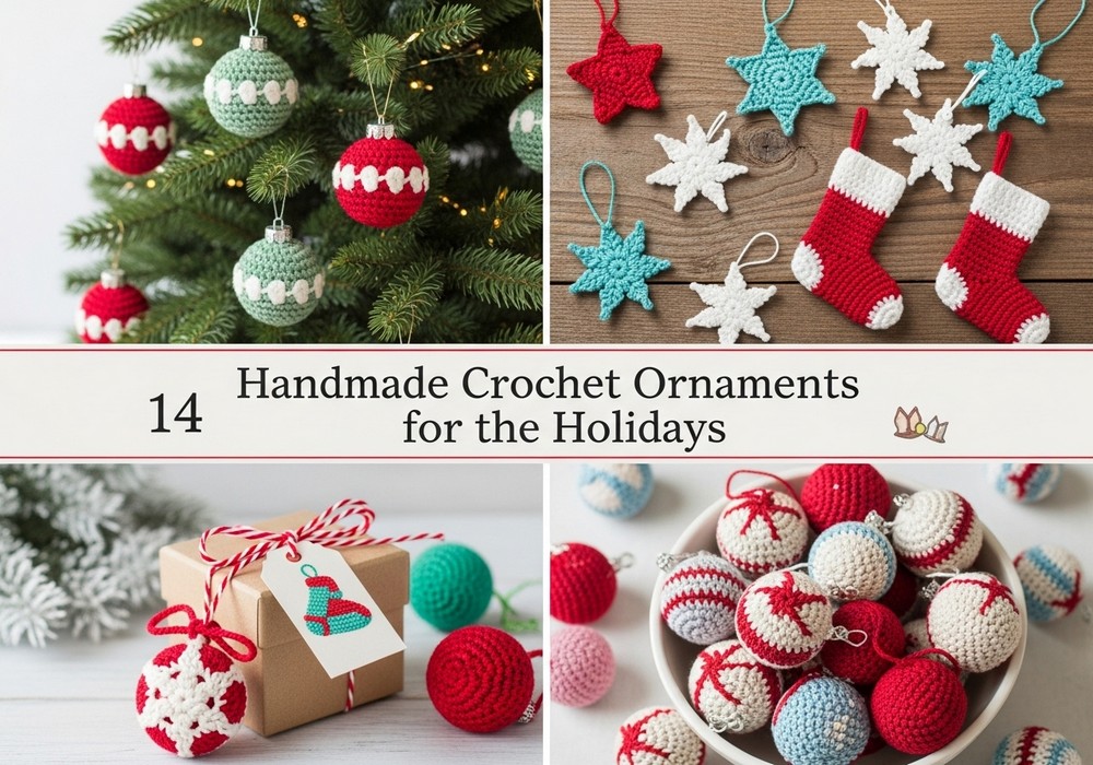 14 Crochet Holiday Ornament Ideas