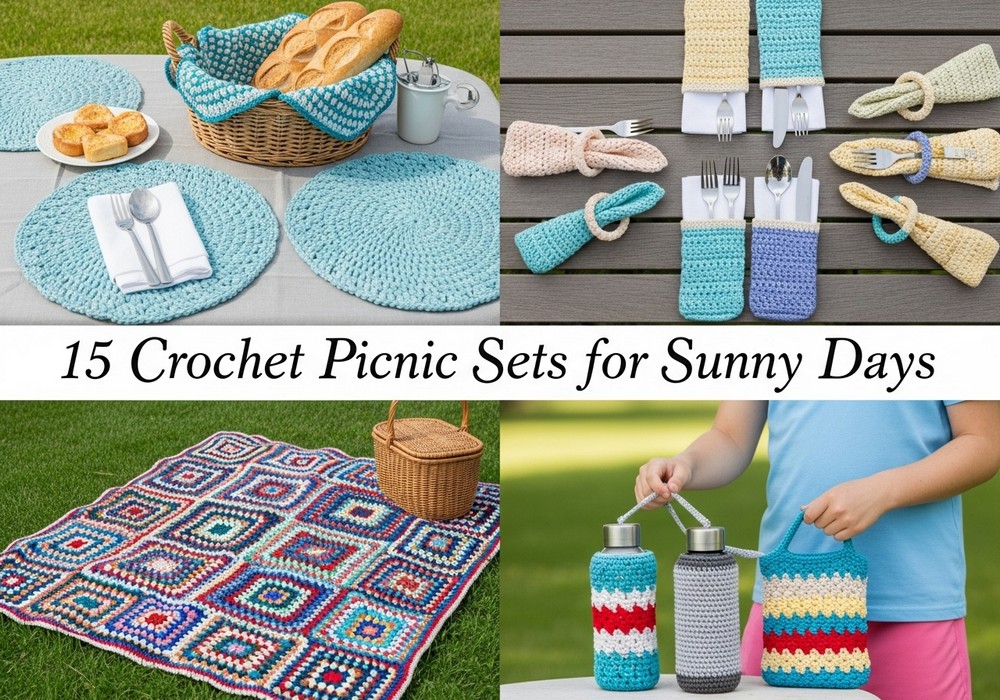 15 Crochet Picnic Set Ideas