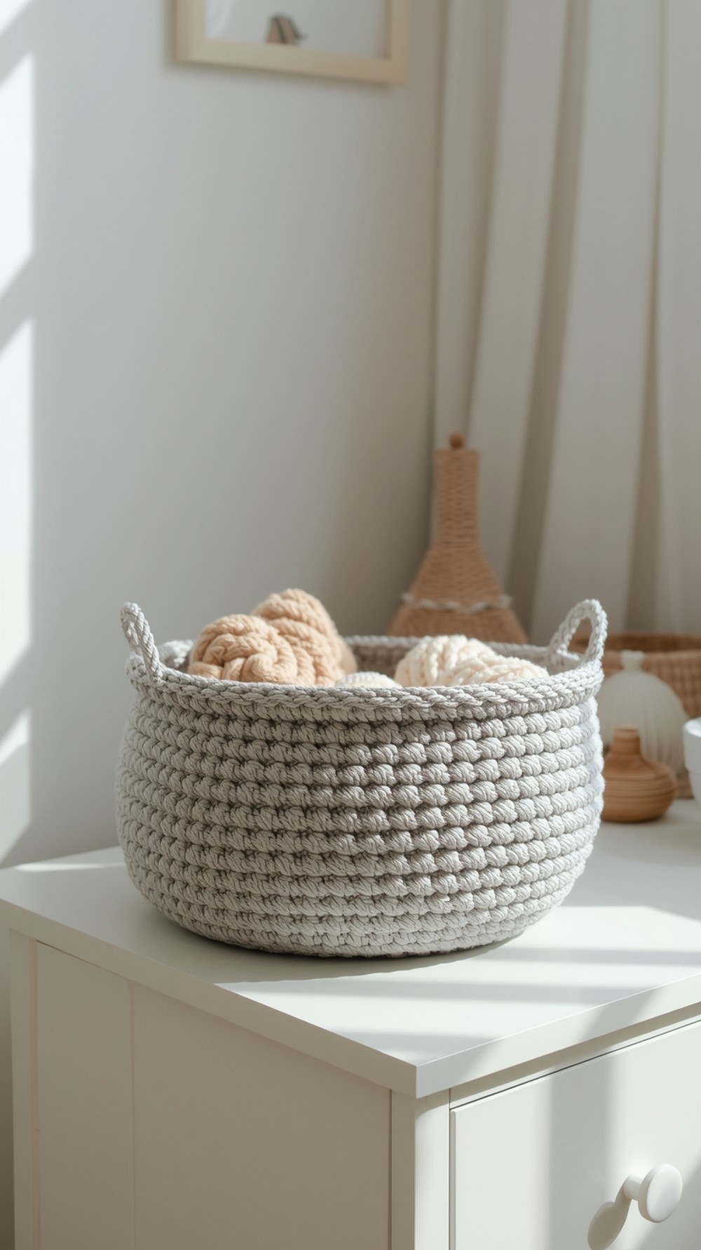 Beginner Chunky Round Basket