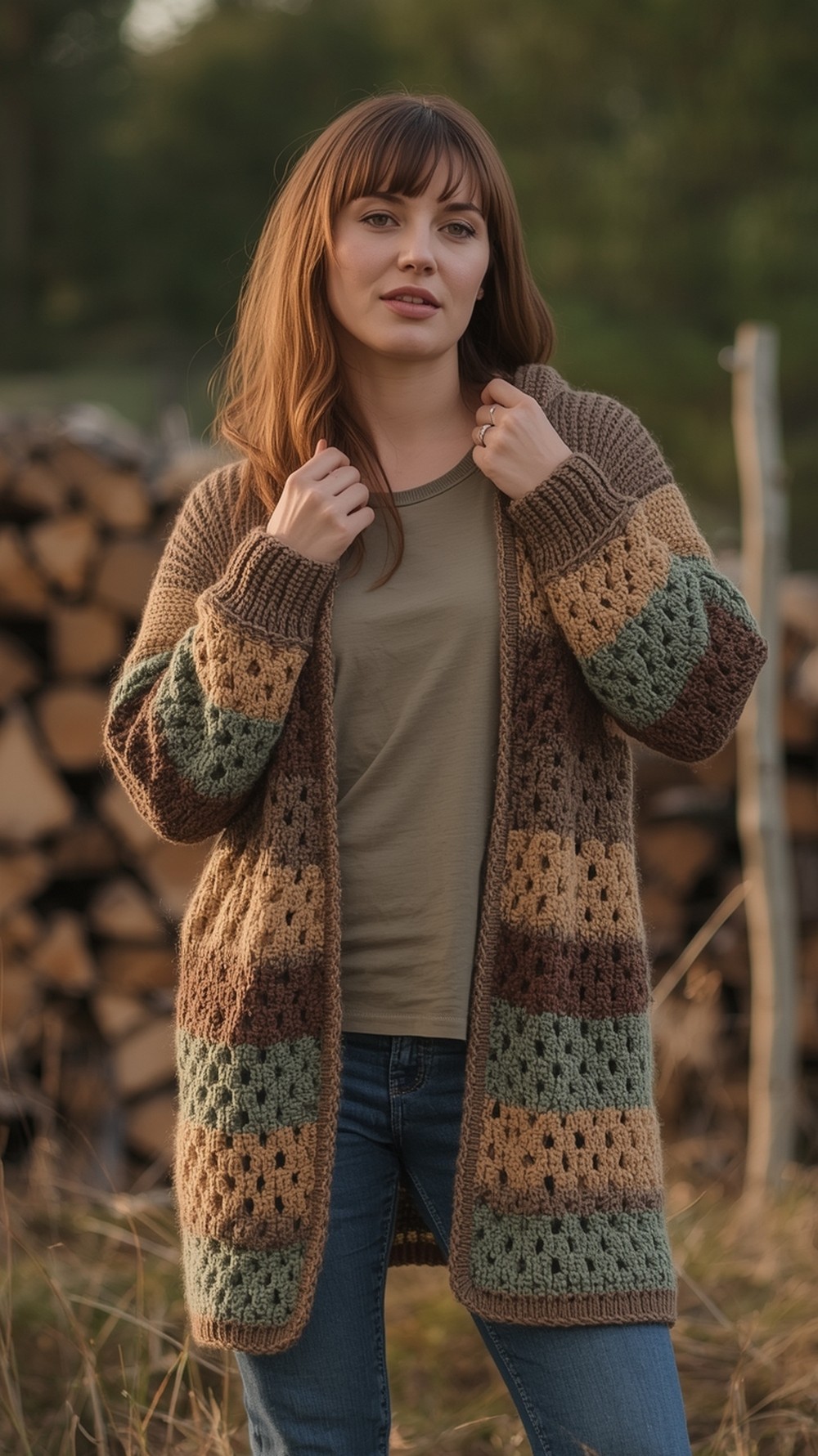 Campfire Hexagon Cardigan