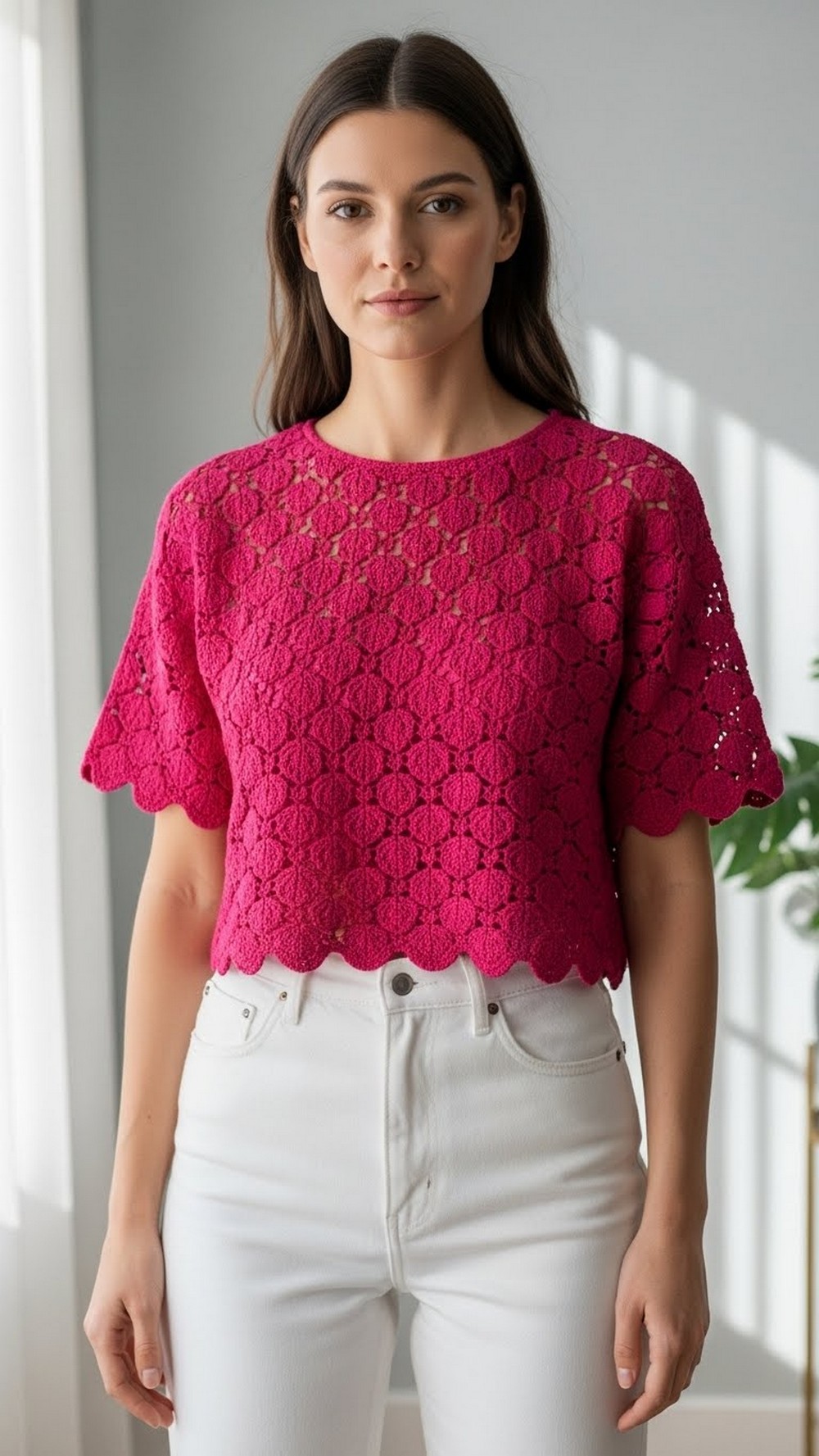 Cherry Soda Pink Flower Bud Tee Outfit