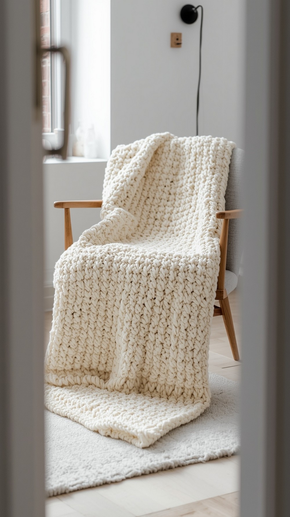 Chunky Icelandic Lemon-Peel Throw