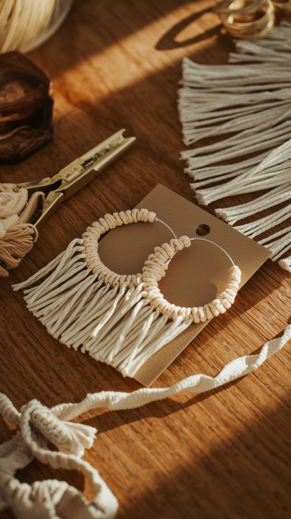 Crafty Boho Fringe Hoops