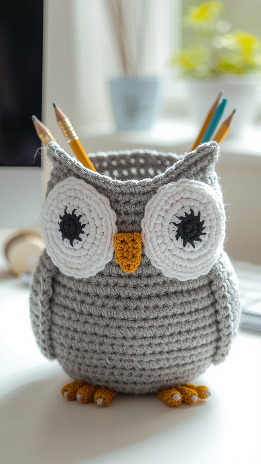 Crochet Owl Basket