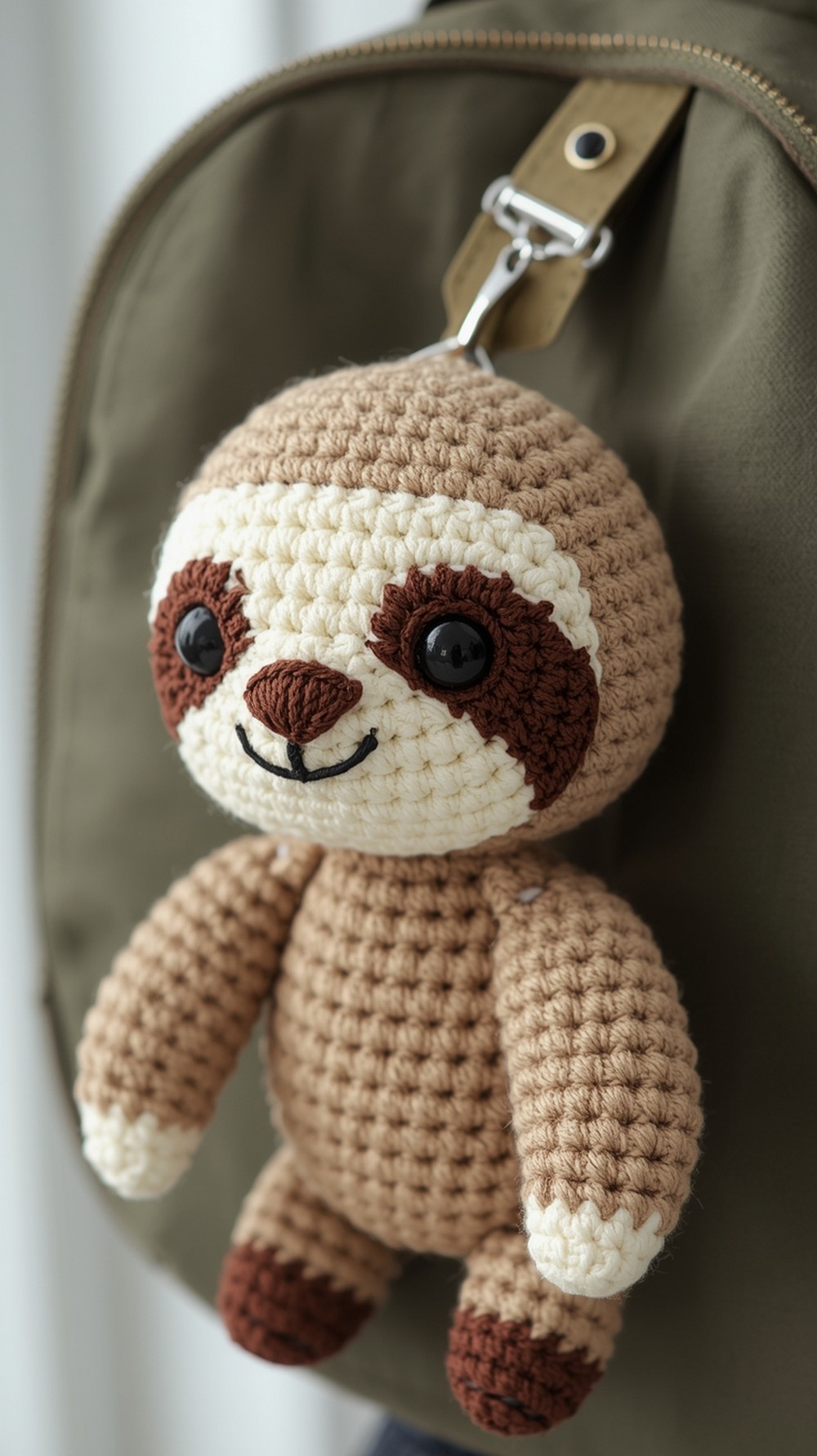 Crochet a Sloth Pin