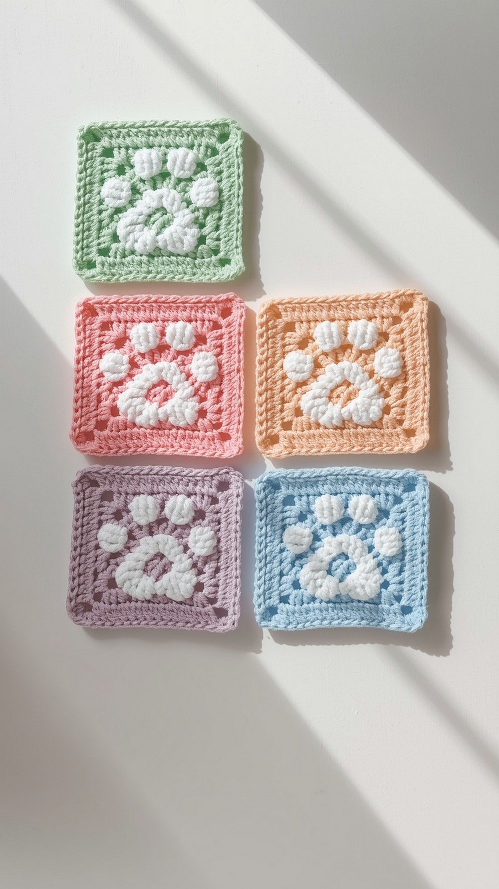 Cute Paw Print C2C Blanket