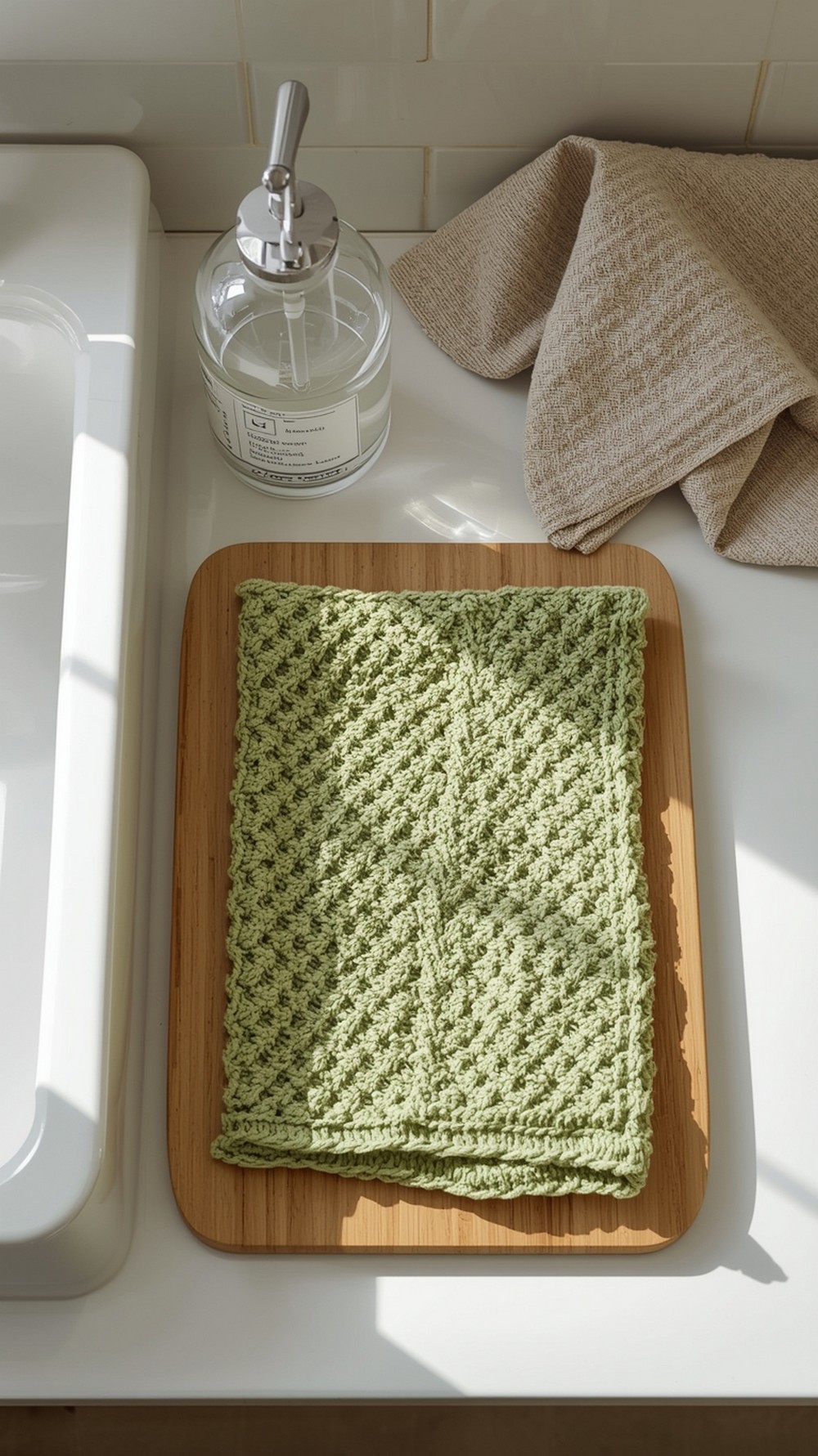 Diamond Lines Dishcloth