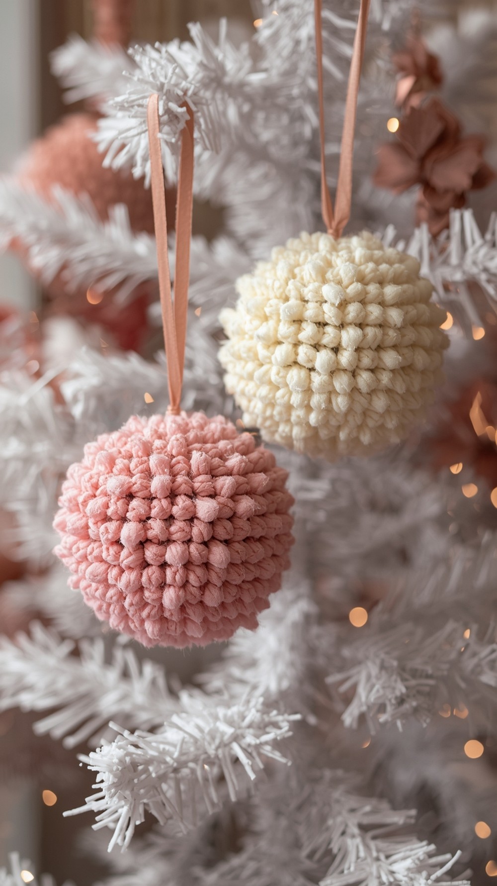 Faux-Fur “Snowball” Ornaments