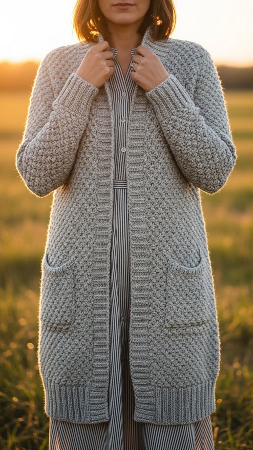 Granite Cozy Duster Cardigan