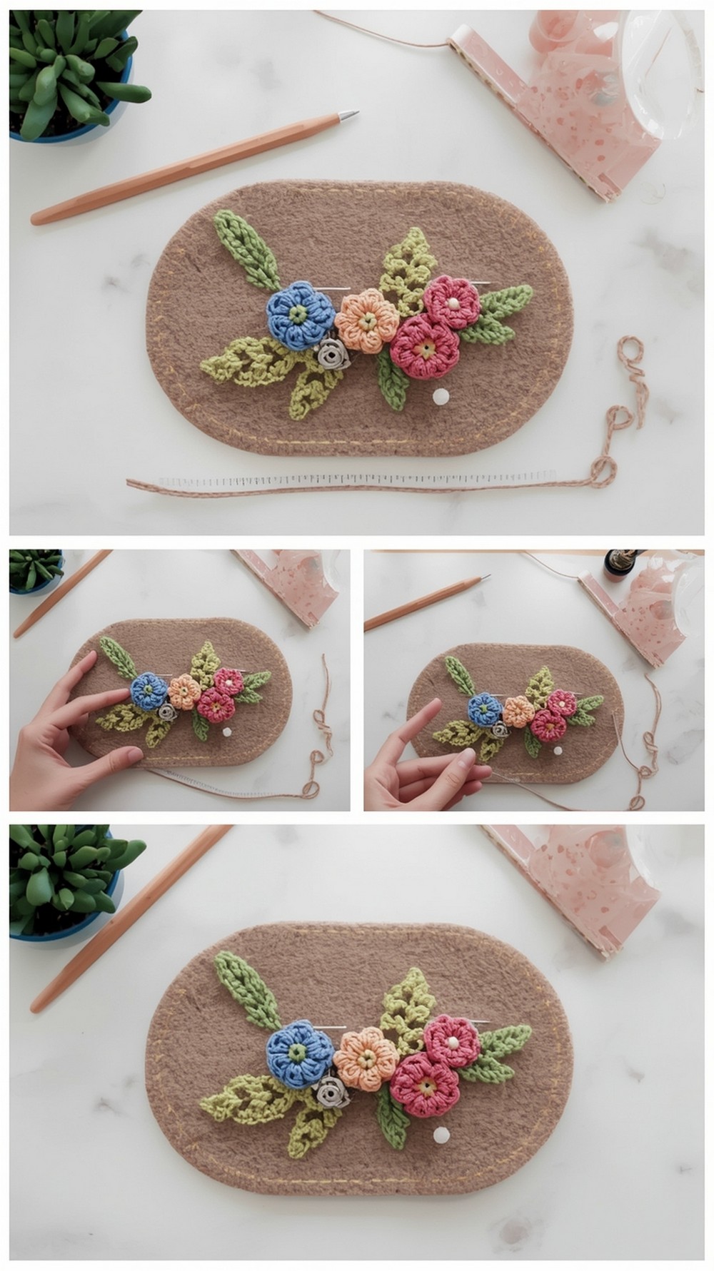 “How to Crochet a Brooch”