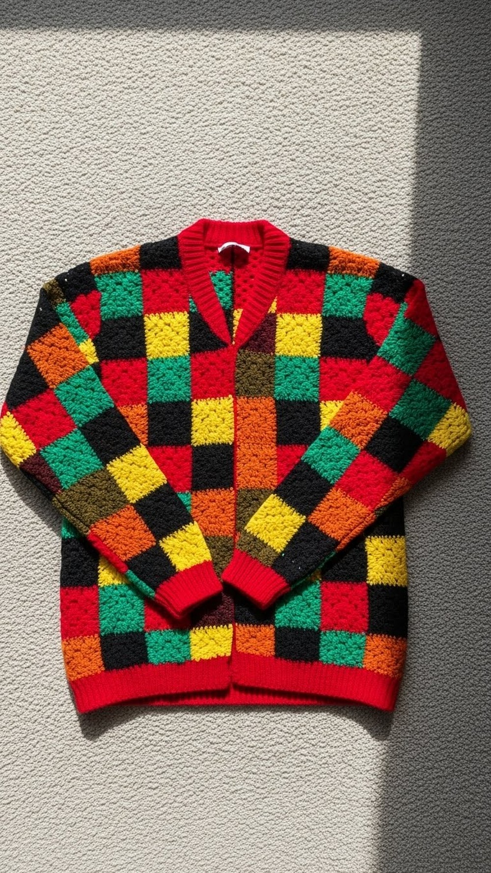 Iconic Patchwork Collared Cardigan