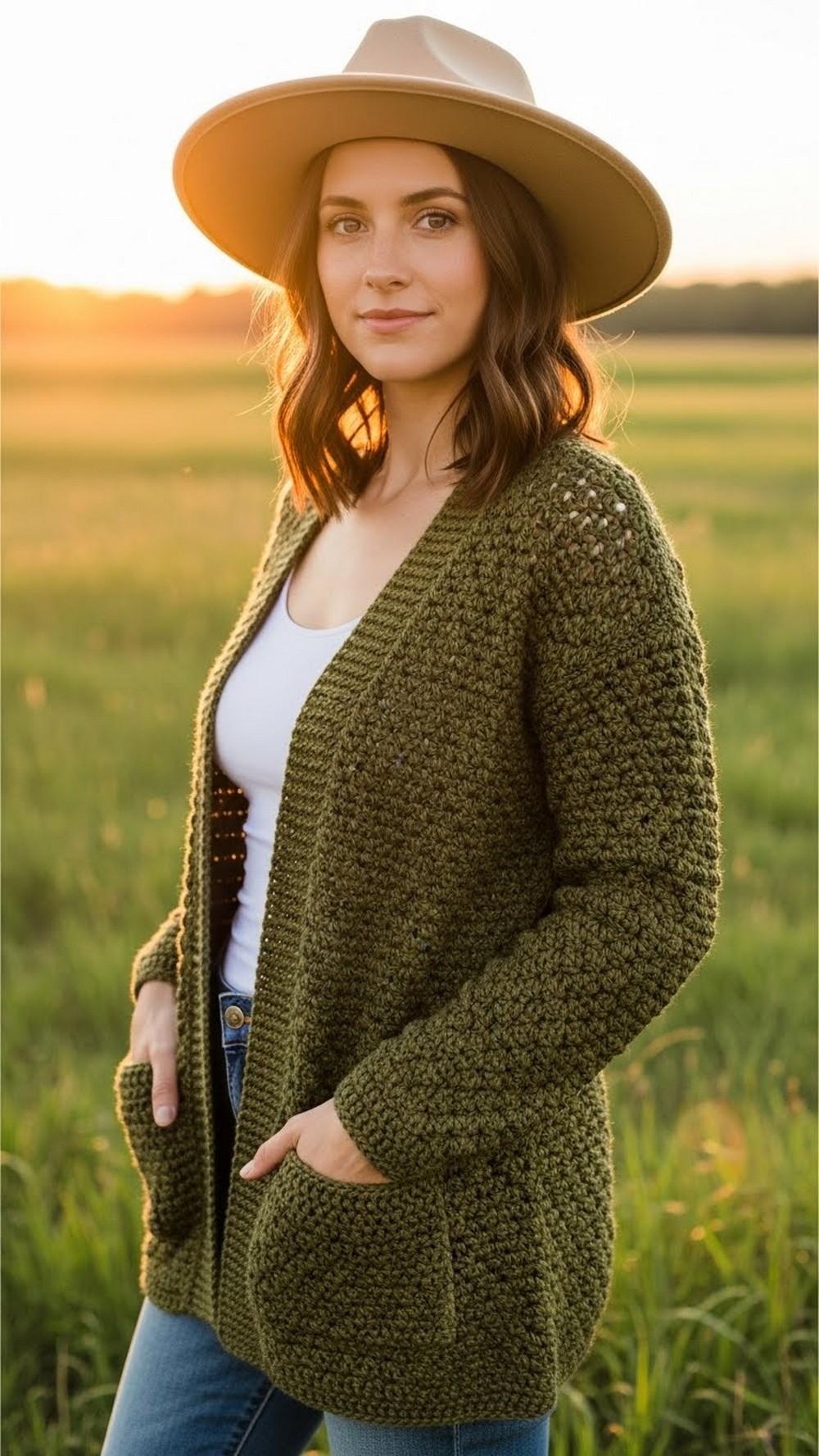Olivewood Everyday Cardigan (Perfect in Cherry Red, Too)